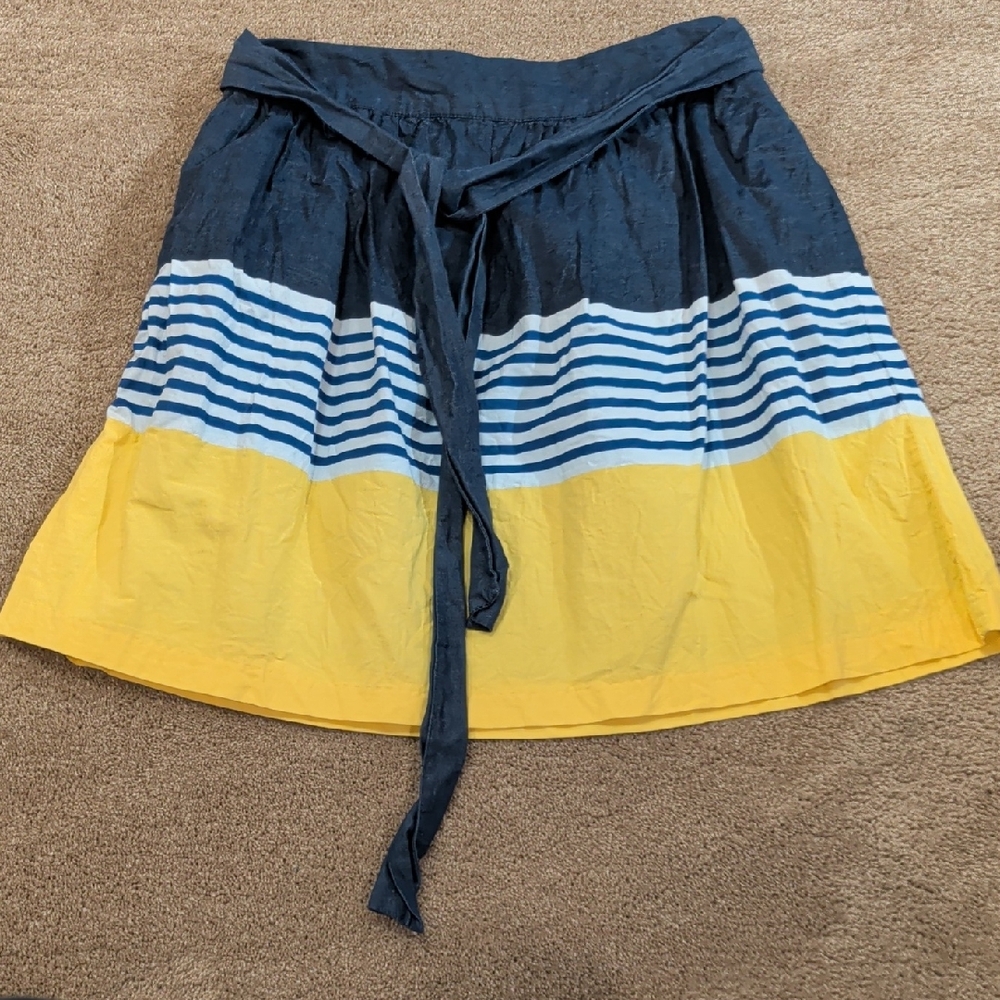 Crown & Ivy Navy Denim Skirt
